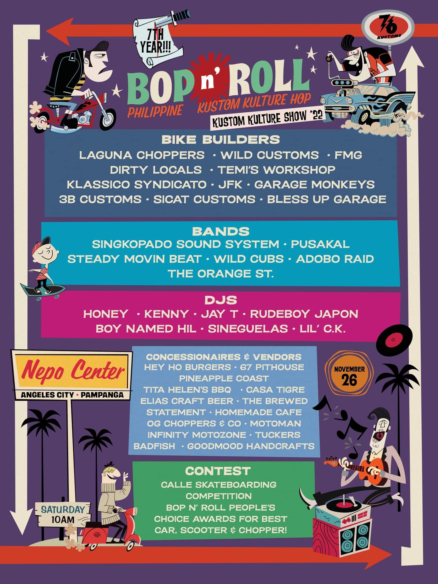 Bop n’ Roll — Philippine Kustom Kulture Hop (7th Year) @ Angeles City, Pampanga