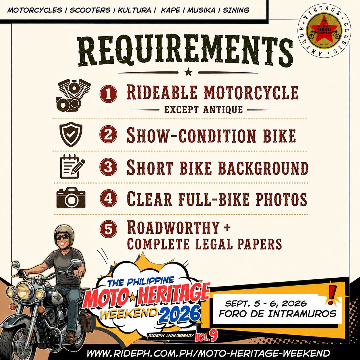 Concours D’Elegance @ Intramuros