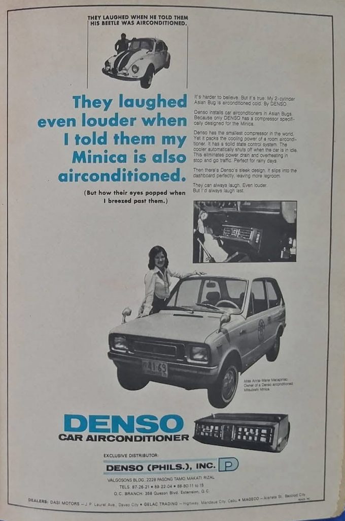 Denso, car airconditioner, Mitsubishi Minica